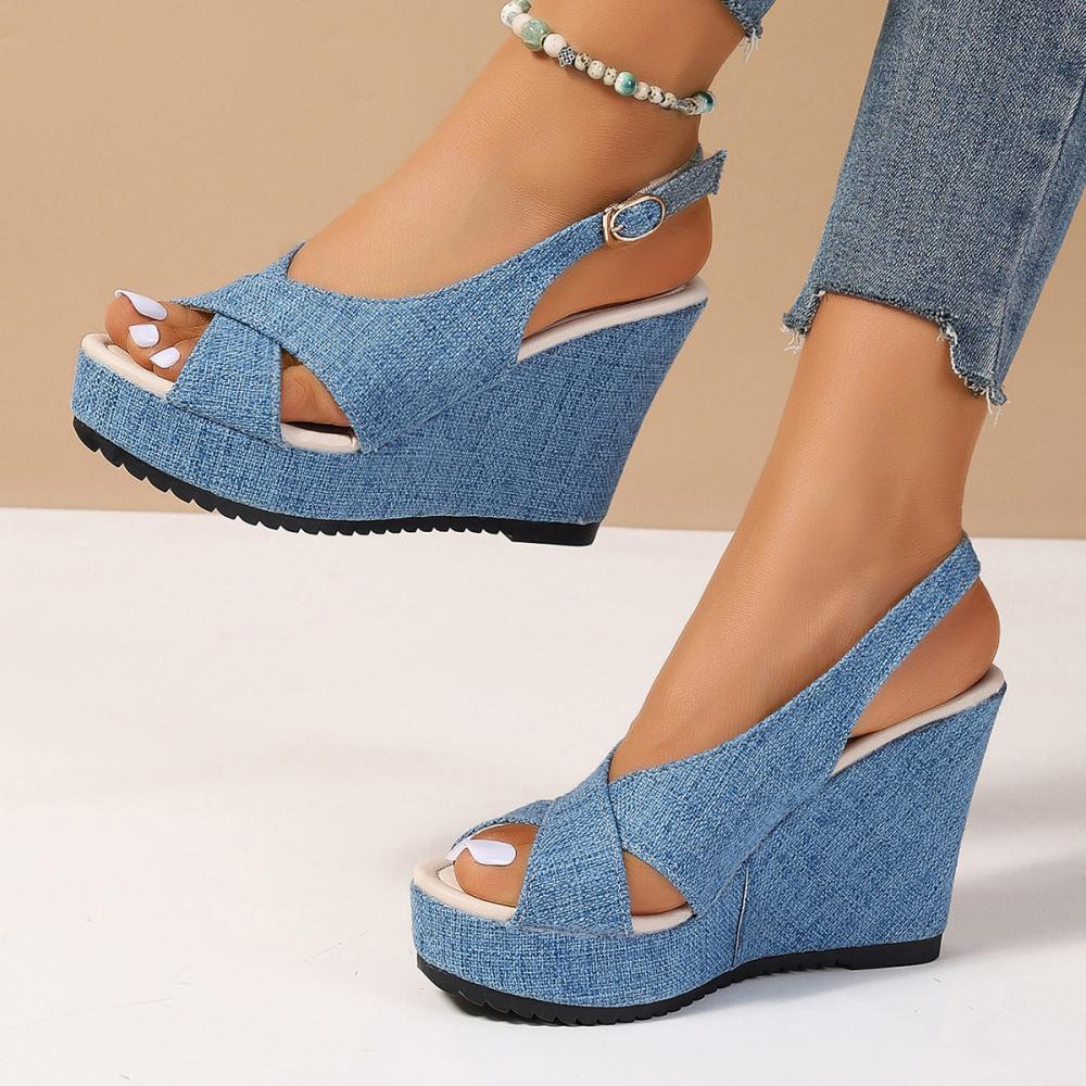 Womens Amora Denim Fabric  |  Sandals Sandals DENIM FABRIC