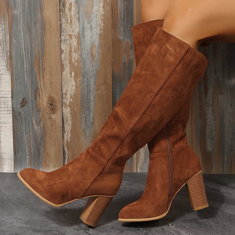 Womens Autumn Chestnut Suede  |  Boots Boots Boots