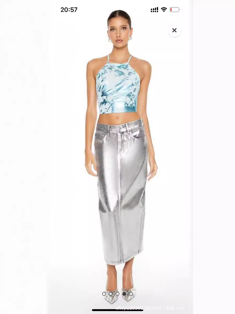 Womens Avani Skirt Silver  |  Bottoms Bottoms Bottoms