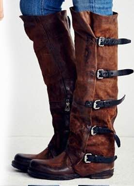 Womens Baddie Brown Distressed  |  Boots Boots Boots