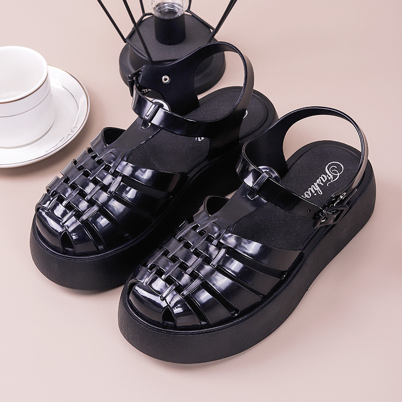 Womens Benson Black Leather  |  Sandals Sandals BLACK LEATHER