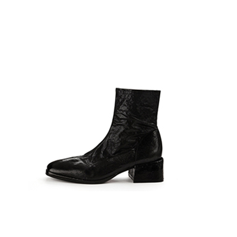 Womens Brentwood Black Leather  |  Booties Booties BLACK LEATHER