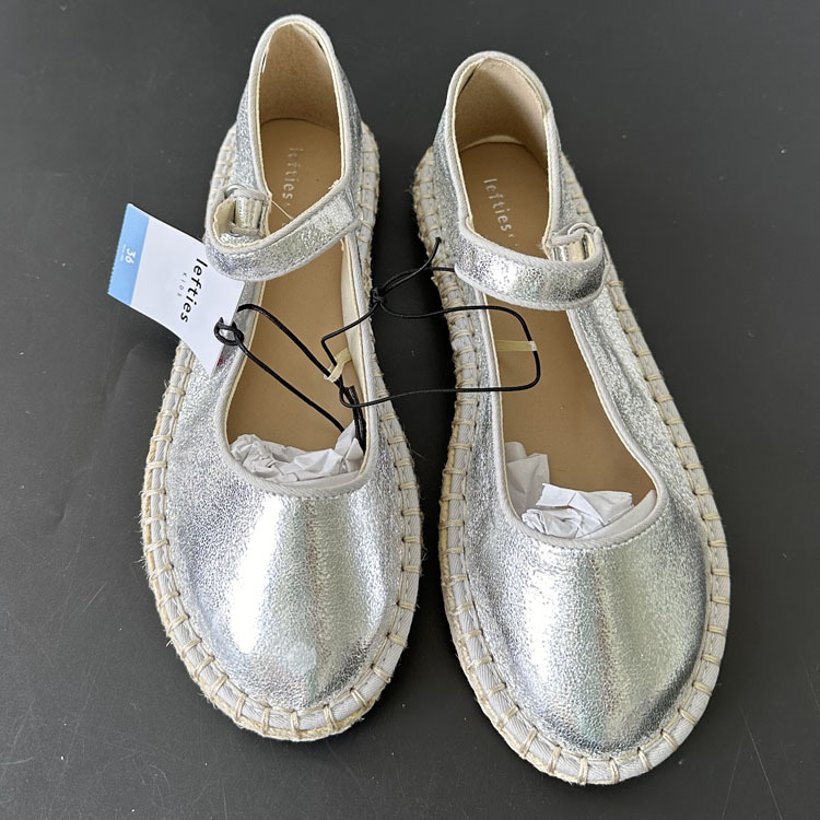 Womens Brinn Silver Leather  |  Loafers & Flats Loafers & Flats Loafers & Flats