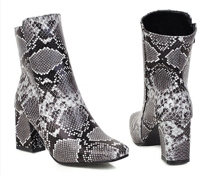 Womens Brooks Beige Snake  |  Booties Booties BEIGE SNAKE