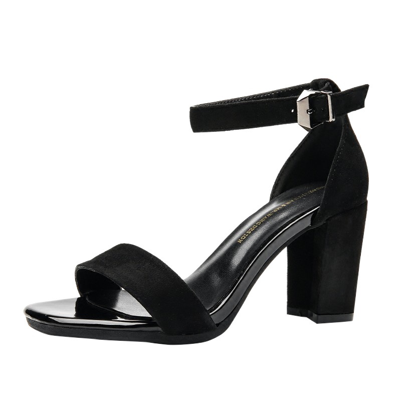 Womens Carrson Black Leather  |  Heels Heels BLACK LEATHER