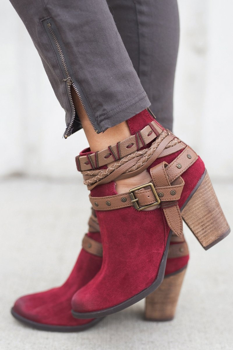 Womens Cash Cognac Leather  |  Booties Booties Booties