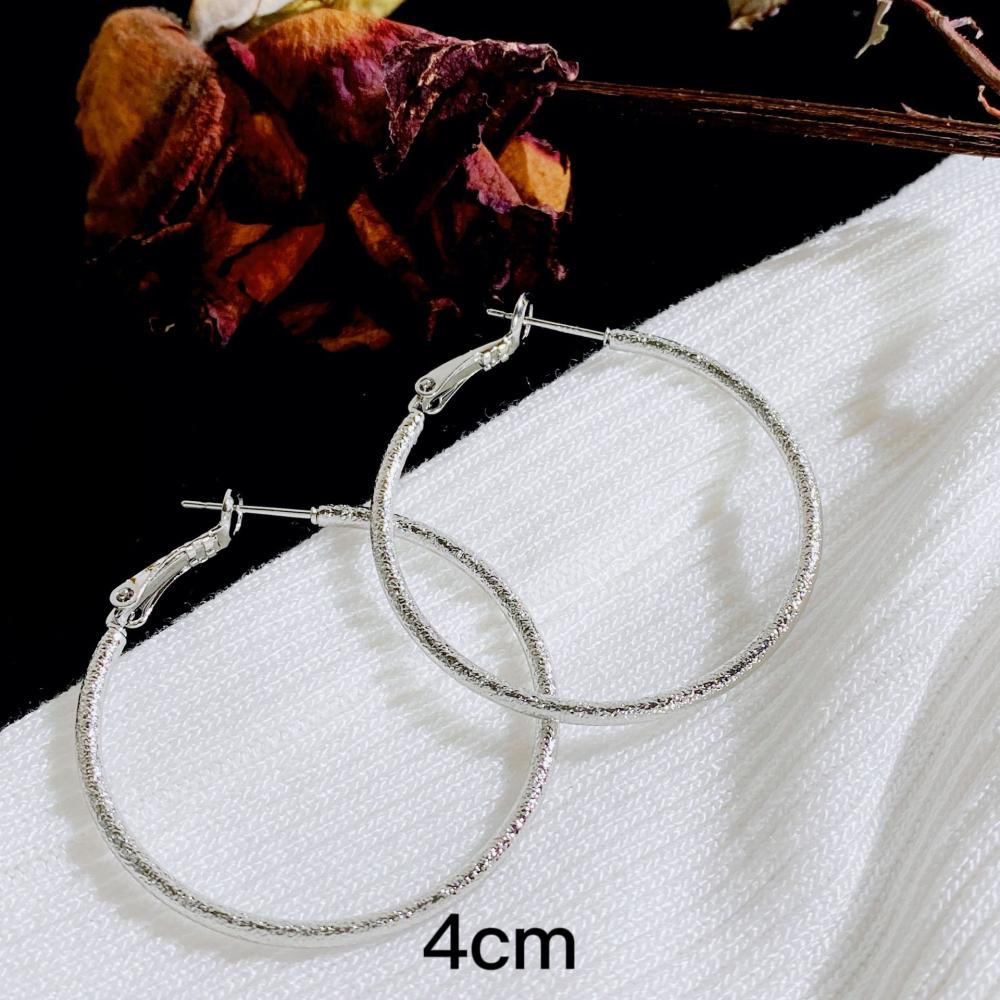 Womens Crystal Hoops Silver  |  Jewelry Accessories Jewelry