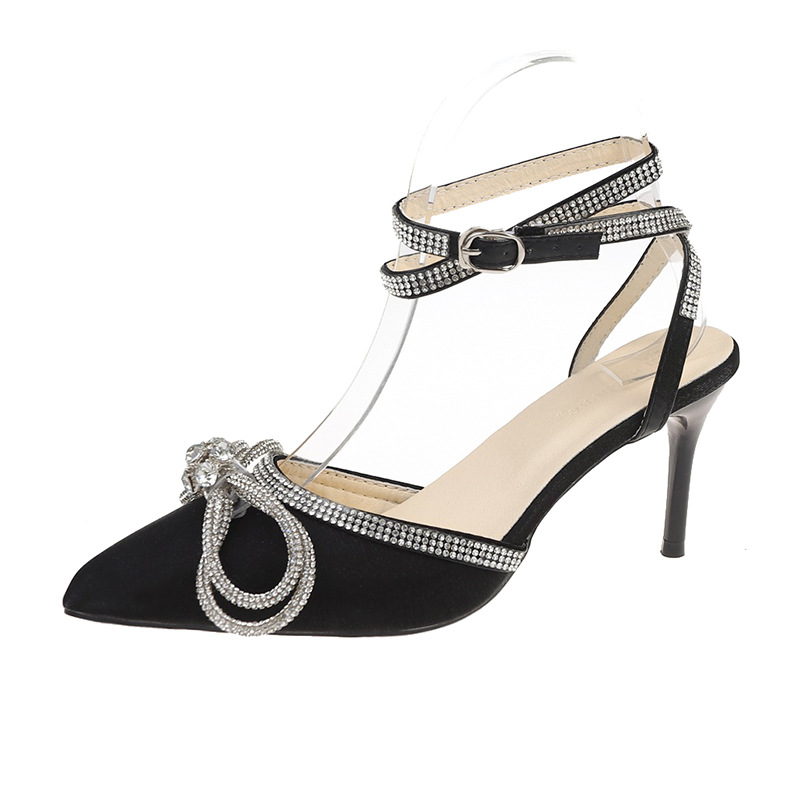 Womens Dipper Black Leather  |  Heels Heels BLACK LEATHER