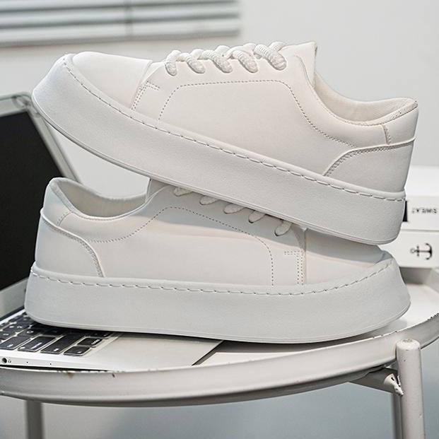 Womens Domino White Leather  |  Sneakers Shoes Sneakers