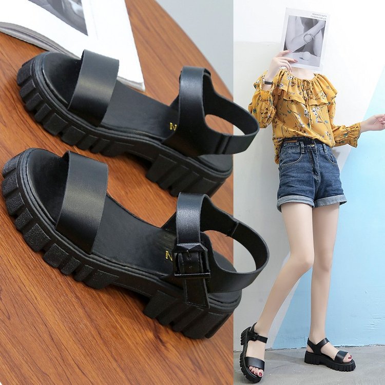 Womens Ellie Black Leather  |  Sandals Sandals BLACK LEATHER