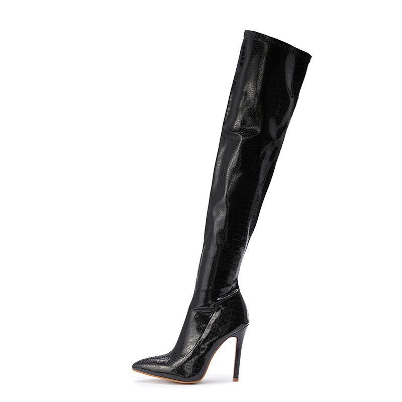 Womens Faye Black Leather  |  Boots Boots BLACK LEATHER