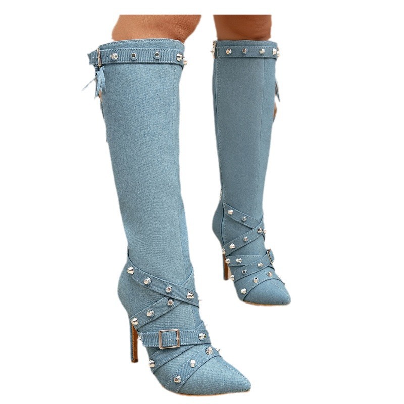 Womens Fink Denim Fabric  |  Boots Boots Boots