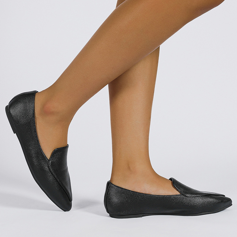 Womens Fitz Black Leather  |  Loafers & Flats Loafers & Flats BLACK LEATHER