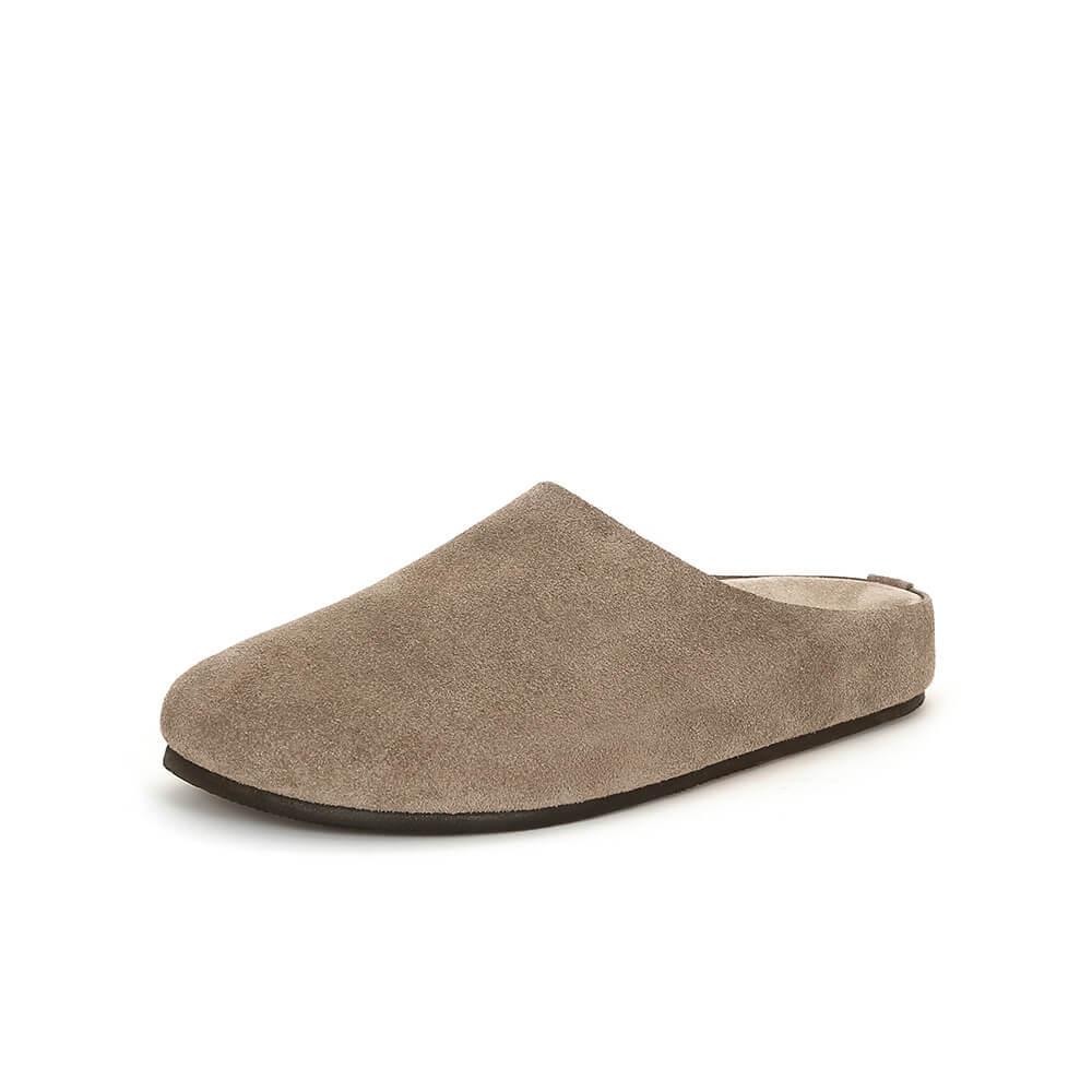 Womens Glimmer Taupe Suede  |  Slip-Ons & Slides Shoes Slip-Ons & Slides