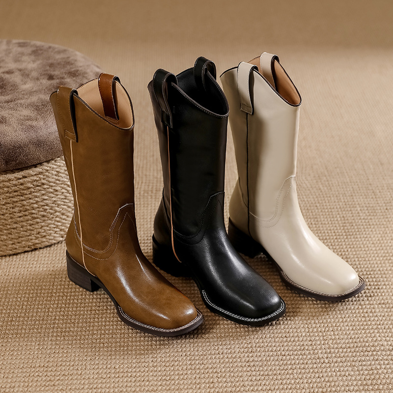 Womens Huxley Brown Leather  |  Boots Boots Boots