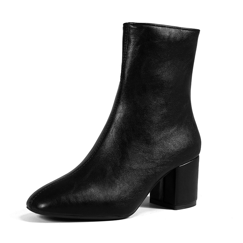 Womens Jozie Black Leather  |  Booties Booties BLACK LEATHER