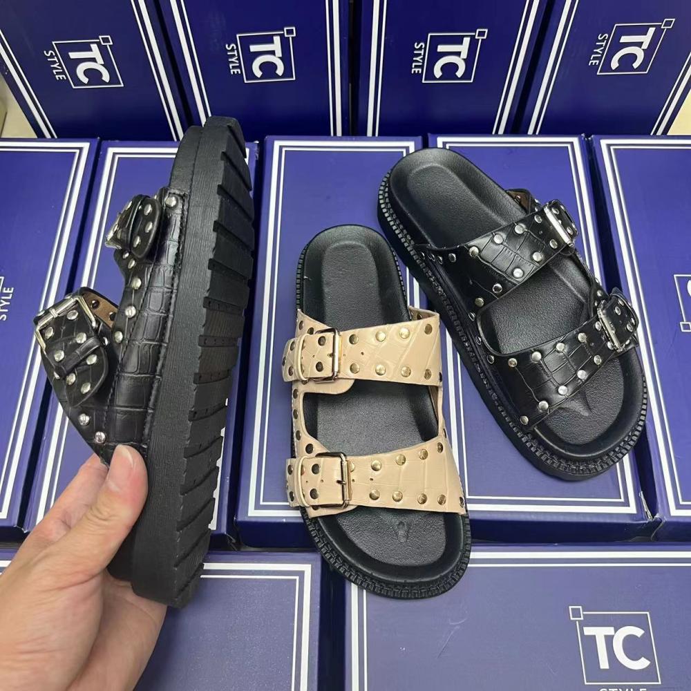 Womens Kali Black Studs  |  Sandals Sandals BLACK