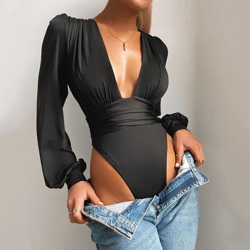 Womens Kali Bodysuit Black  |  Tops & Shirts Clothing BLACK