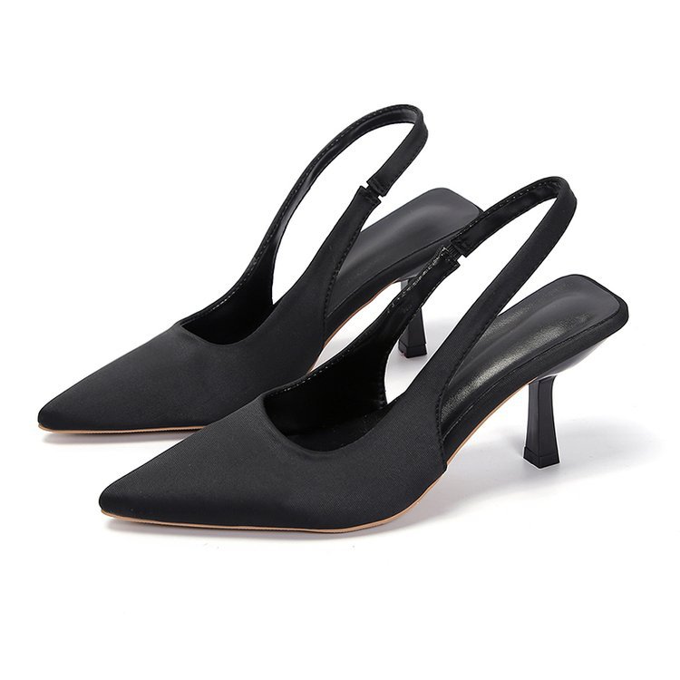 Womens Kari Black Leather  |  Heels Heels BLACK LEATHER