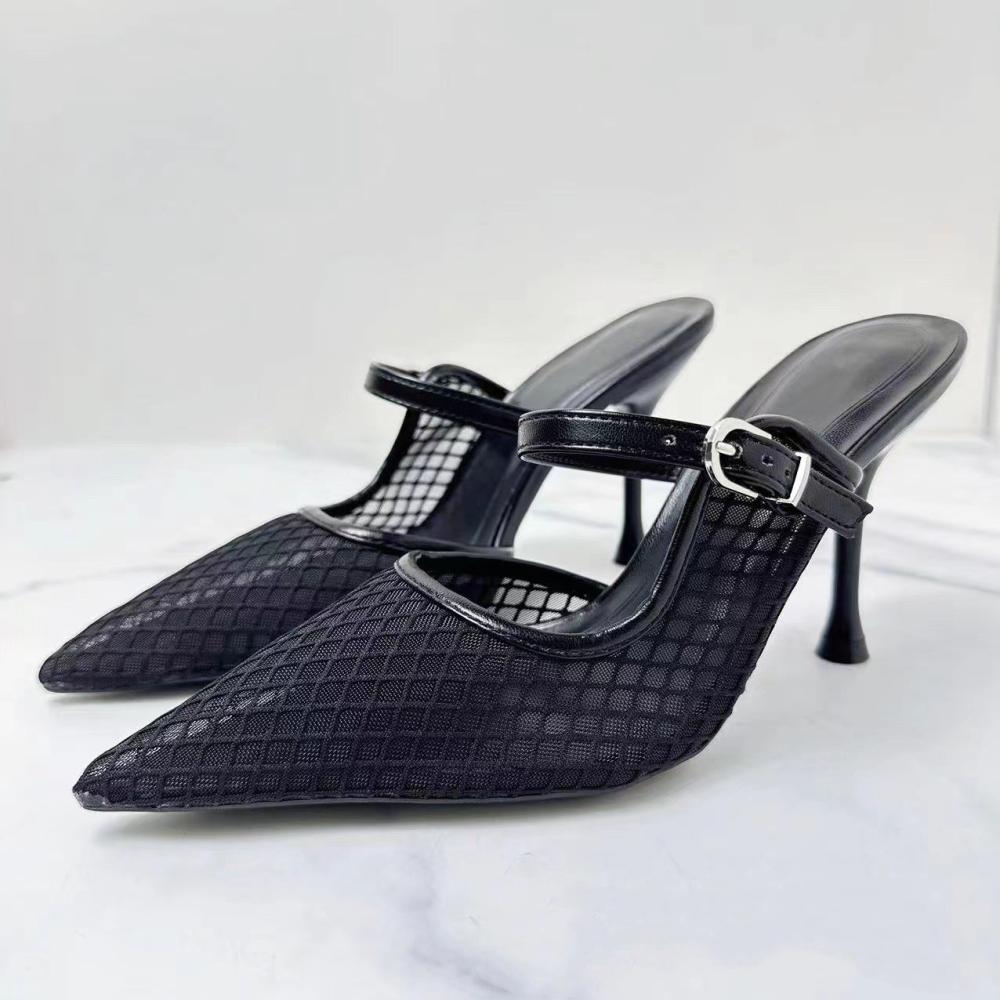 Womens Kari Mesh Black Multi  |  Heels Heels BLACK MULTI