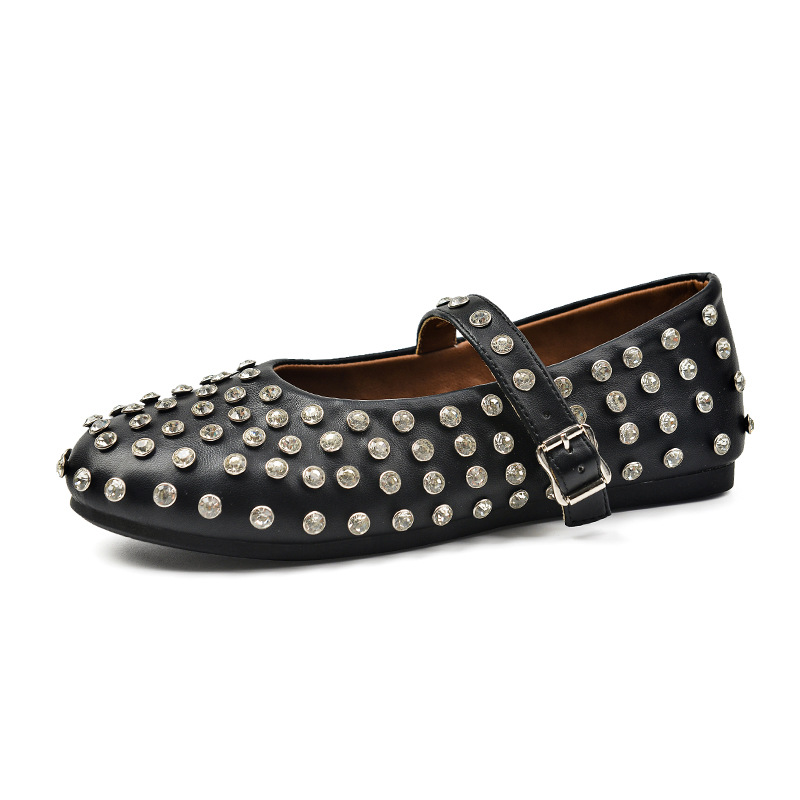 Womens Kids’ Vinetta Black Rhinestones  |  Mini Me Mini Me BLACK