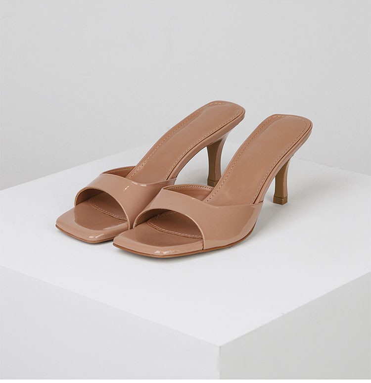 Womens Kieran Camel Patent  |  Heels Heels CAMEL PATENT