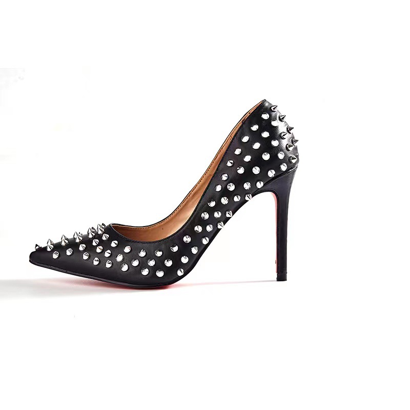 Womens Thrive Black Studs  |  Heels Heels BLACK STUDS