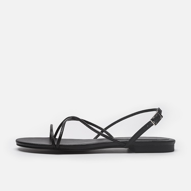 Womens Tobi Black Leather  |  Sandals Sandals BLACK LEATHER