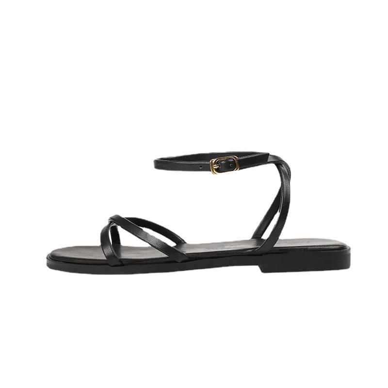 Womens Tundra Black Leather  |  Sandals Sandals BLACK LEATHER