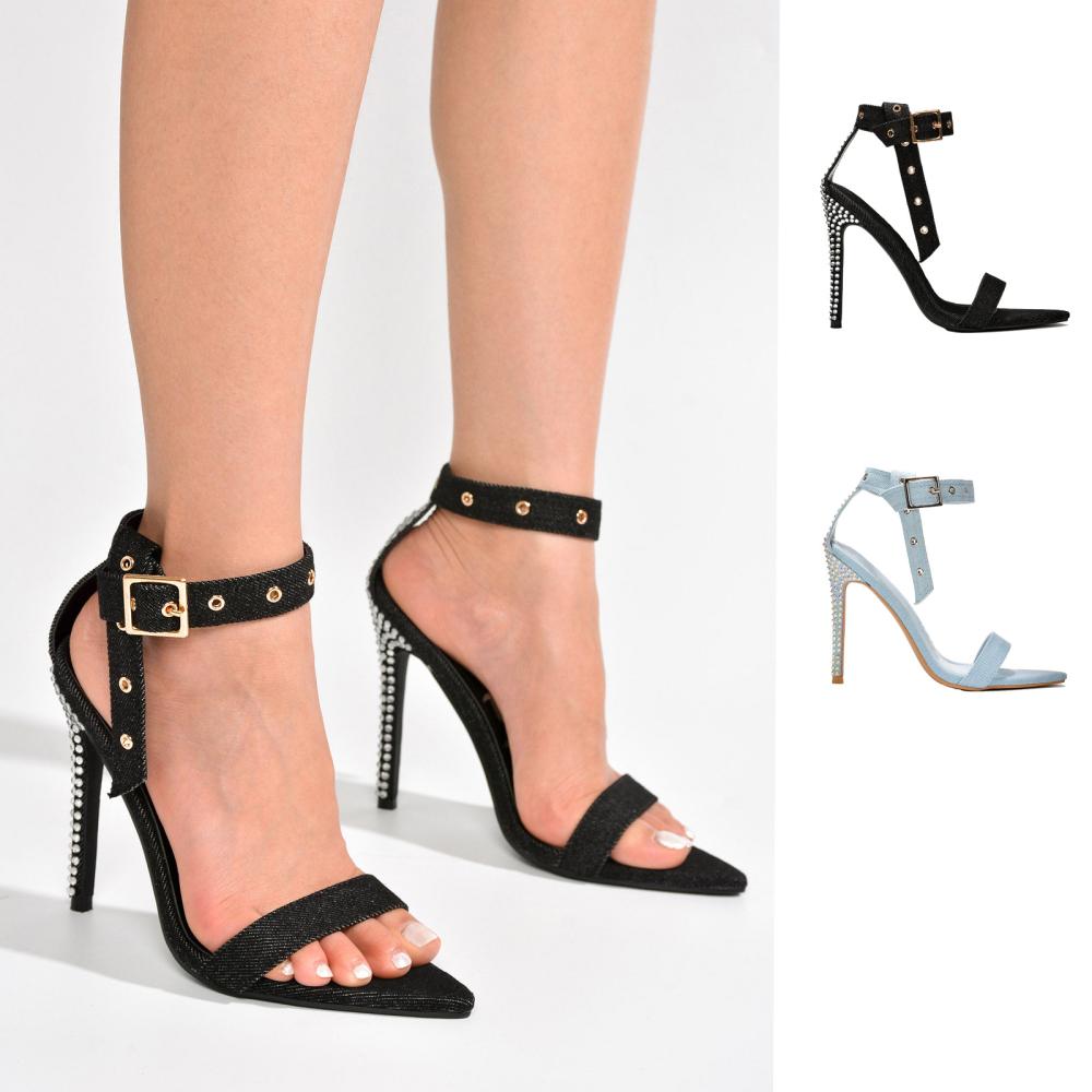 Womens Shadow Black Leather  |  Heels Heels BLACK LEATHER